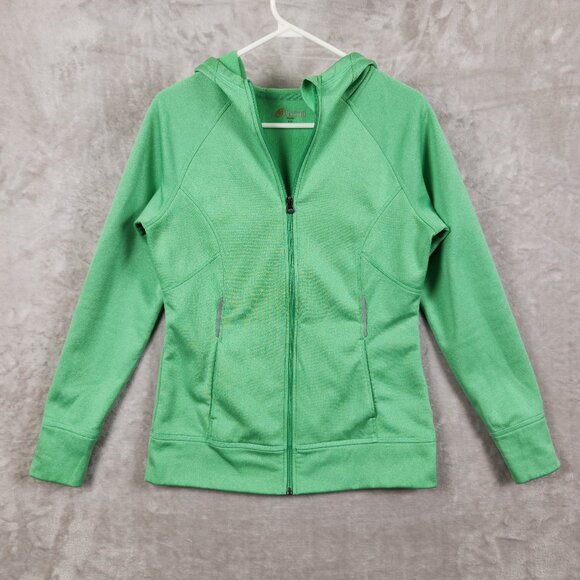 Cloudveil Tops - CLOUDVEIL Hooded Full Zip Sweatshirt With Pockets Green Womens Size L